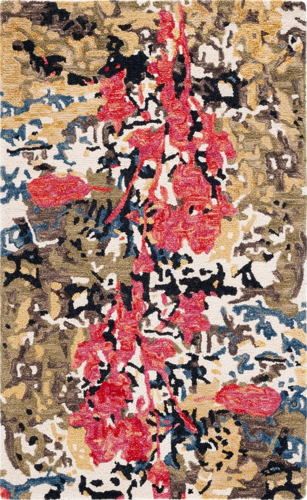 Safavieh Blossom BLM460Y Green / Ivory Area Rug main image