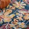 Safavieh Blossom BLM461M Blue / Gold Area Rug Detail