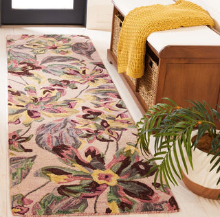 Safavieh Blossom BLM461U Pink / Gold Area Rug Room Scene Feature