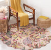 Safavieh Blossom BLM461U Pink / Gold Area Rug Room Scene