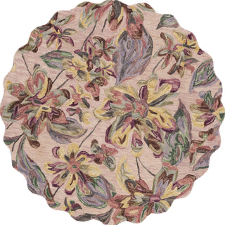 Safavieh Blossom BLM461U Pink / Gold Area Rug Round
