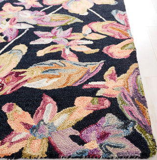 Safavieh Blossom BLM461Z Black / Plum Area Rug Detail