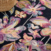 Safavieh Blossom BLM461Z Black / Plum Area Rug Detail