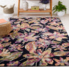Safavieh Blossom BLM461Z Black / Plum Area Rug Room Scene