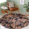 Safavieh Blossom BLM461Z Black / Plum Area Rug Room Scene