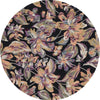 Safavieh Blossom BLM461Z Black / Plum Area Rug Round