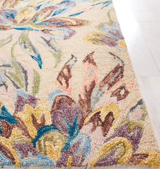 Safavieh Blossom BLM462B Beige / Purple Area Rug Detail