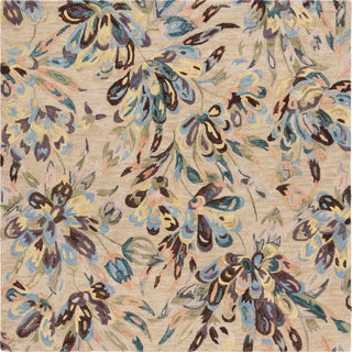 Safavieh Blossom BLM462B Beige / Purple Area Rug Square