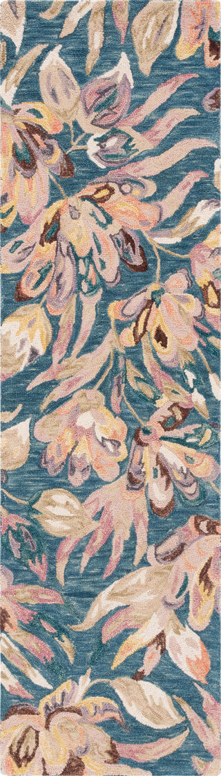 Safavieh Blossom BLM462M Blue / Plum Area Rug Runner