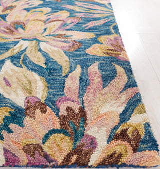 Safavieh Blossom BLM462M Blue / Plum Area Rug Detail