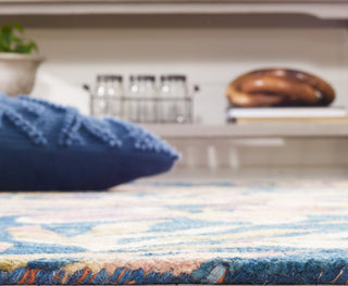 Safavieh Blossom BLM462M Blue / Plum Area Rug Detail