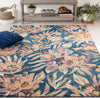 Safavieh Blossom BLM462M Blue / Plum Area Rug Room Scene