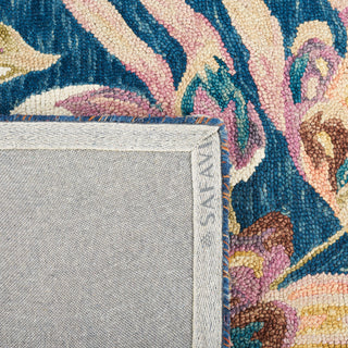 Safavieh Blossom BLM462M Blue / Plum Area Rug Backing