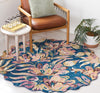 Safavieh Blossom BLM462M Blue / Plum Area Rug Room Scene