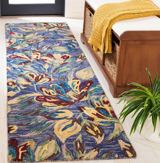 Safavieh Blossom BLM462U Blue / Violet Area Rug Room Scene Feature