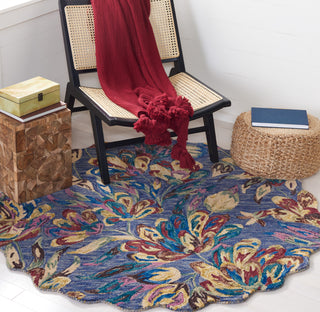 Safavieh Blossom BLM462U Blue / Violet Area Rug Room Scene