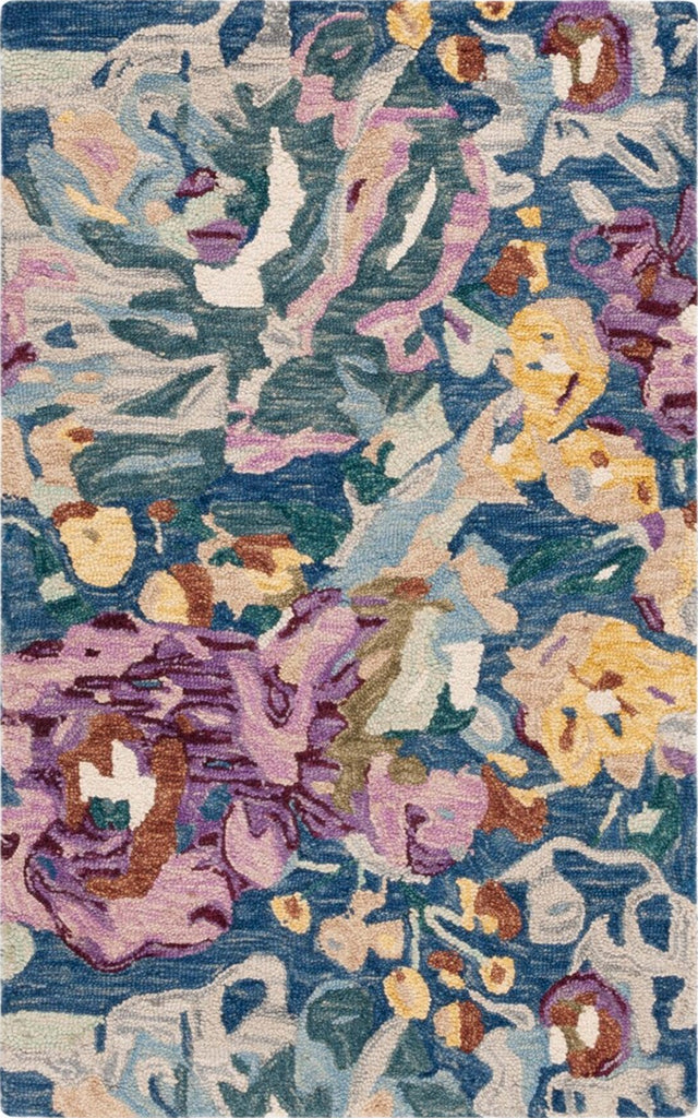 Safavieh Blossom BLM463L Light Blue / Plum Area Rug main image