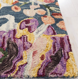 Safavieh Blossom BLM463M Blue / Purple Area Rug Detail