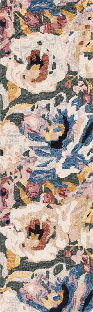 Safavieh Blossom BLM463Y Green / Ivory Area Rug Runner