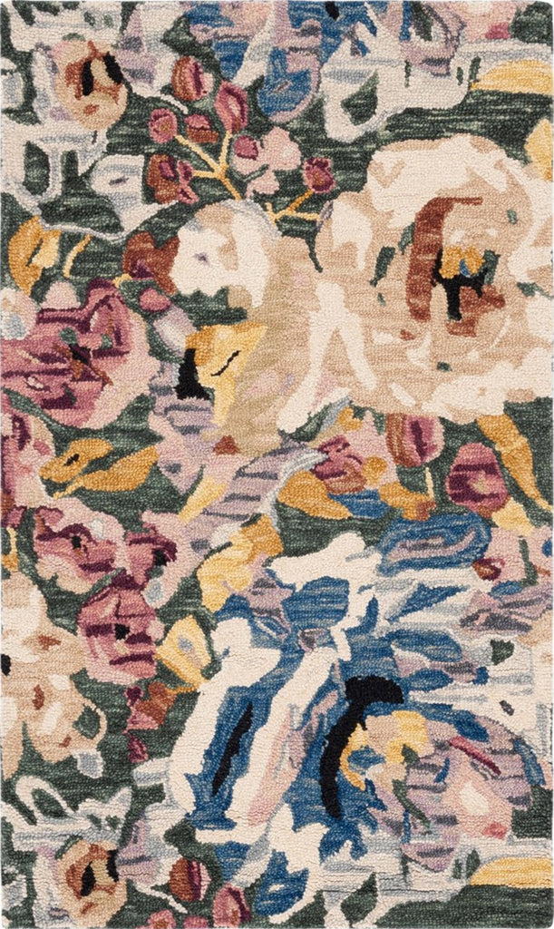 Safavieh Blossom BLM463Y Green / Ivory Area Rug main image