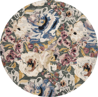 Safavieh Blossom BLM463Y Green / Ivory Area Rug Round