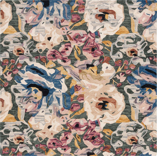 Safavieh Blossom BLM463Y Green / Ivory Area Rug Square