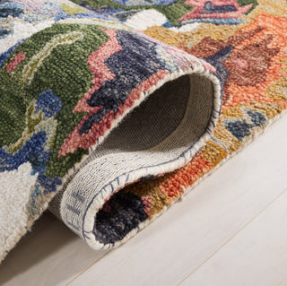 Safavieh Blossom BLM464A Ivory / Blue Area Rug Detail