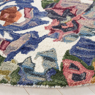 Safavieh Blossom BLM464A Ivory / Blue Area Rug Detail