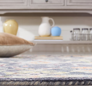 Safavieh Blossom BLM465H Dark Grey / Sage Area Rug Detail