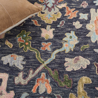 Safavieh Blossom BLM465H Dark Grey / Sage Area Rug Detail