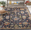 Safavieh Blossom BLM465H Dark Grey / Sage Area Rug Room Scene