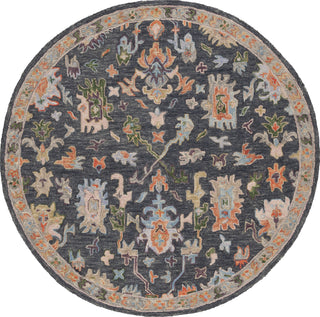 Safavieh Blossom BLM465H Dark Grey / Sage Area Rug Round