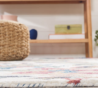 Safavieh Blossom BLM467A Ivory / Plum Area Rug Detail