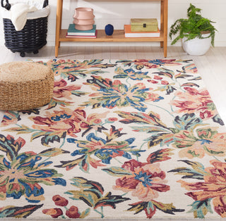 Safavieh Blossom BLM467A Ivory / Plum Area Rug Room Scene