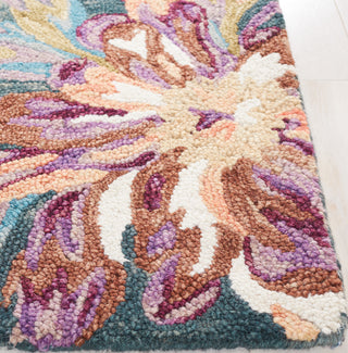 Safavieh Blossom BLM467F Grey / Violet Area Rug Detail
