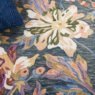 Safavieh Blossom BLM467F Grey / Violet Area Rug Detail