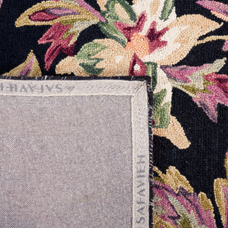 Safavieh Blossom BLM467Z Black / Plum Area Rug Backing