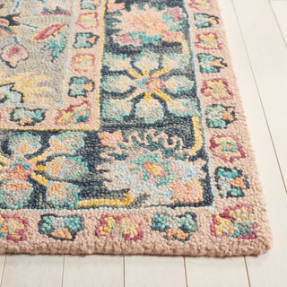 Safavieh Blossom BLM468F Grey / Pink Area Rug Detail