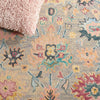 Safavieh Blossom BLM468F Grey / Pink Area Rug Detail