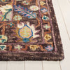 Safavieh Blossom BLM469H Charcoal / Lavender Area Rug Detail