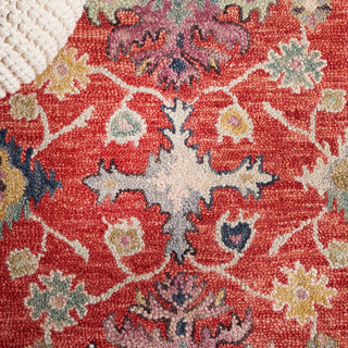 Safavieh Blossom BLM470Q Red / Ivory Area Rug Detail