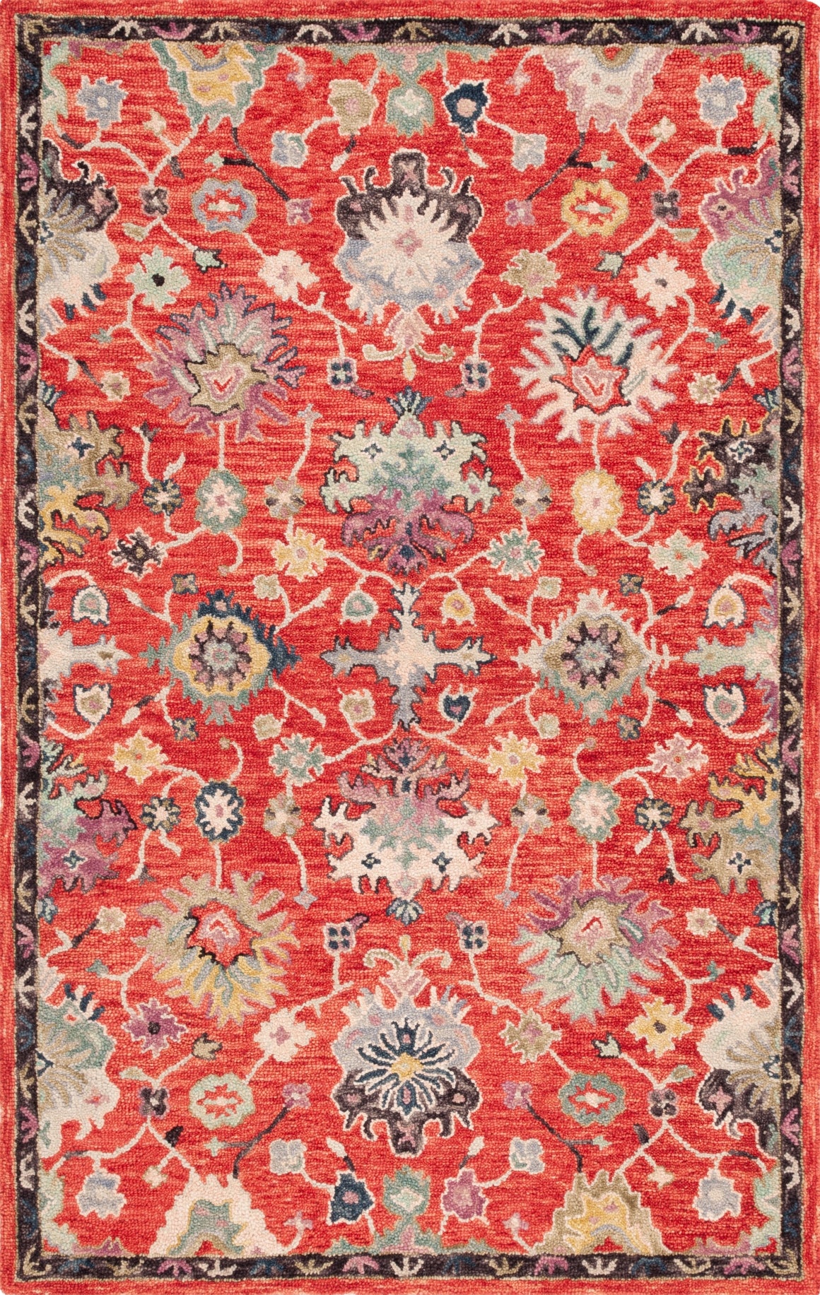 Safavieh Blossom BLM470Q Red / Ivory Area Rug main image