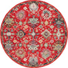 Safavieh Blossom BLM470Q Red / Ivory Area Rug Round