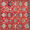 Safavieh Blossom BLM470Q Red / Ivory Area Rug Square