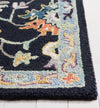 Safavieh Blossom BLM473Z Black / Blue Area Rug Detail