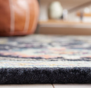 Safavieh Blossom BLM473Z Black / Blue Area Rug Detail