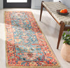 Safavieh Blossom BLM474M Blue / Rust Area Rug Room Scene Feature