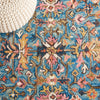 Safavieh Blossom BLM474M Blue / Rust Area Rug Detail