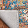 Safavieh Blossom BLM474M Blue / Rust Area Rug Backing