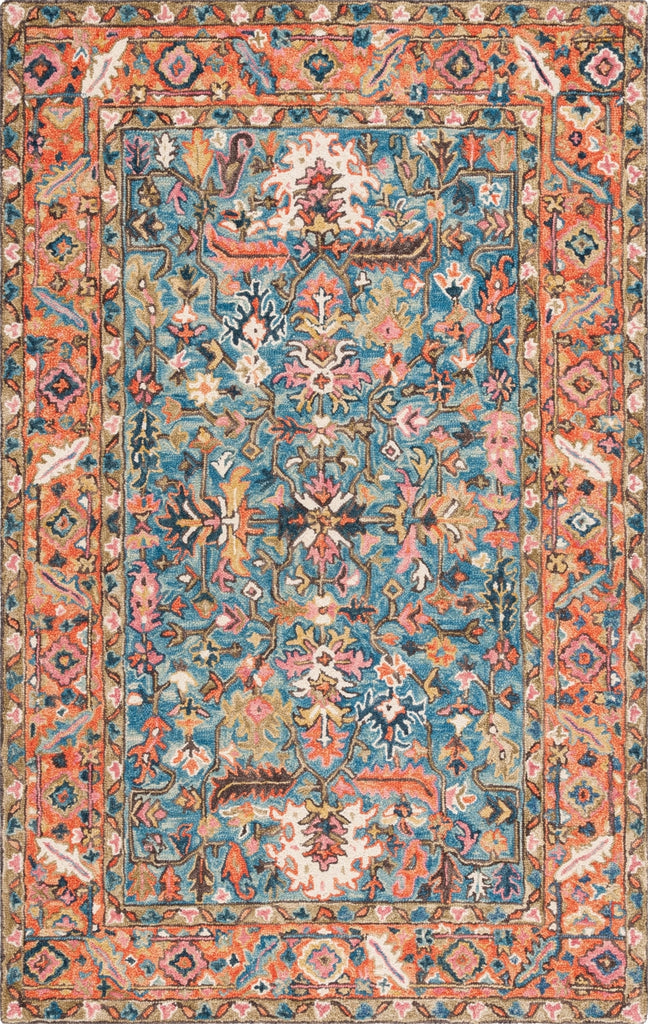 Safavieh Blossom BLM474M Blue / Rust Area Rug main image